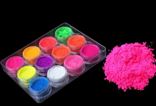 COLORED NEON POWDER FOR EYEBROWS MARKUP